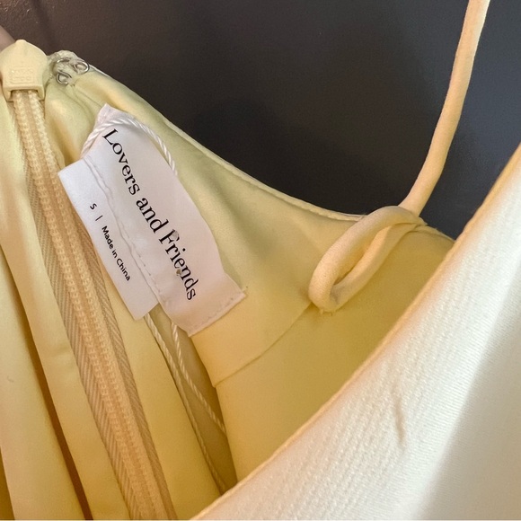 Lovers and Friends Caden Maxi Dress in Butter Yellow Size Small - Picture 5 of 8